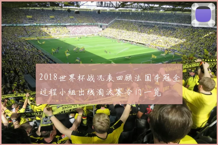 2018世界杯战况表回顾法国夺冠全过程小组出线淘汰赛冷门一览